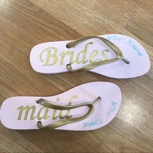 Never worn Betsey Johnson Bridesmaid sandals, sz 9